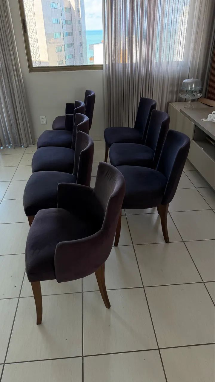 Cadeiras de Luxo para Mesa de Jantar 