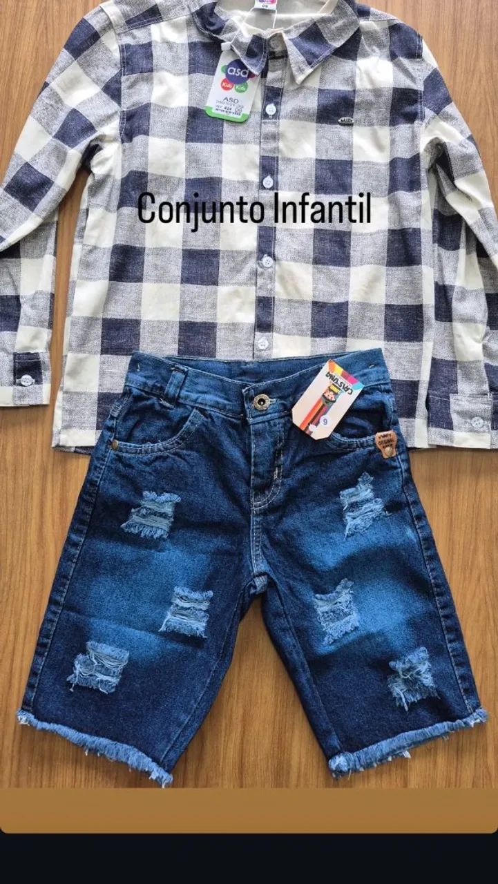 Bermudas Jeans Infantil e Juvenil - Foto 5