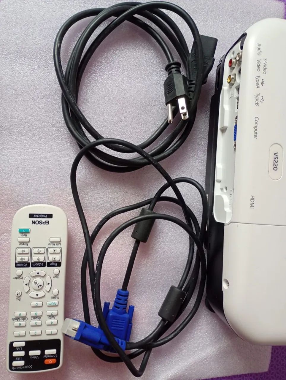 Projetor Epson VS220 3LCD + Bolsa Original Epson | Pouquíssimo Uso - Foto 3