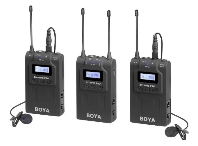 Microfone Sem Fio Boya By-wm8 Pro K2 Omnidirecional
