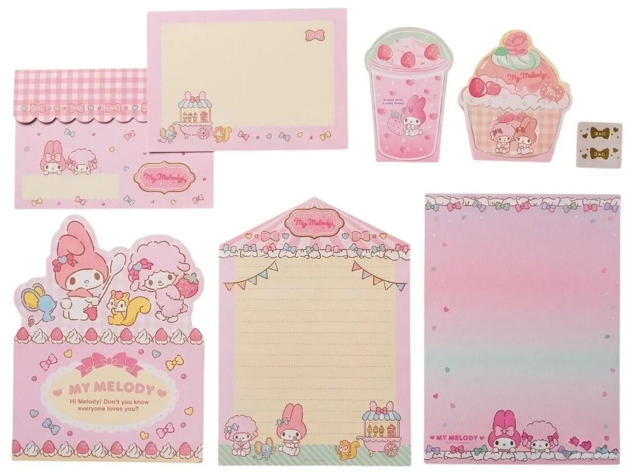 Kit Papel de Carta Sanrio My Melody Importado 