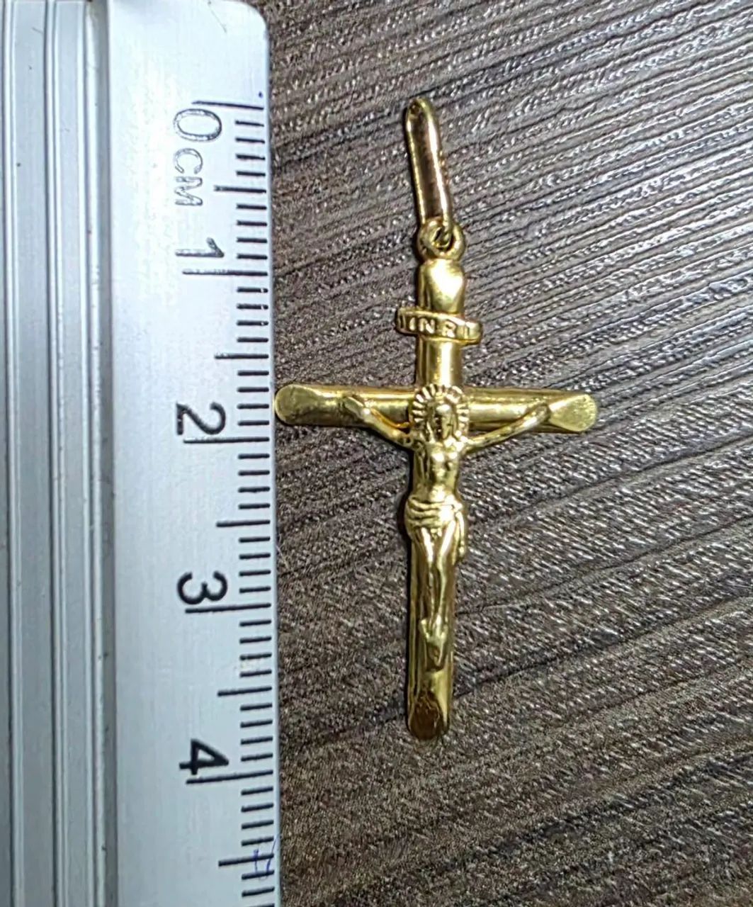 Pingente ouro 18k crucifixo - Foto 3