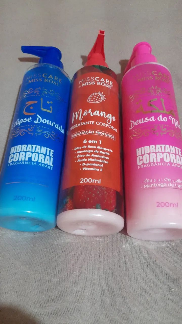 Kit hidratante corporal.
