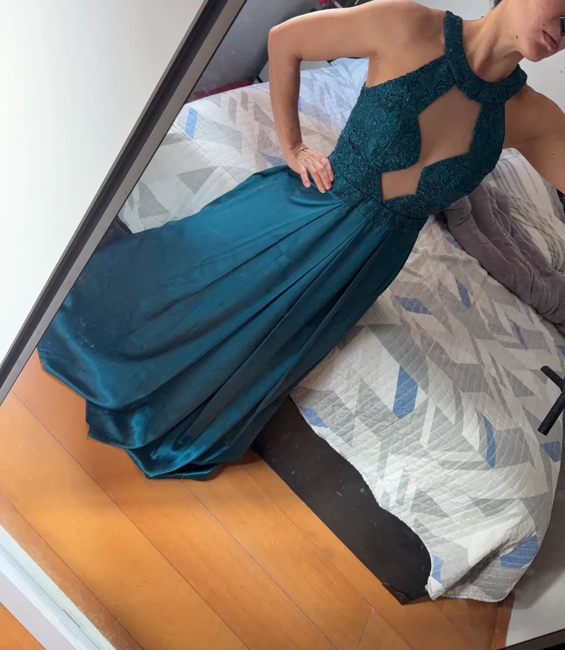 VESTIDO VERDE DE FESTA  - Foto 5