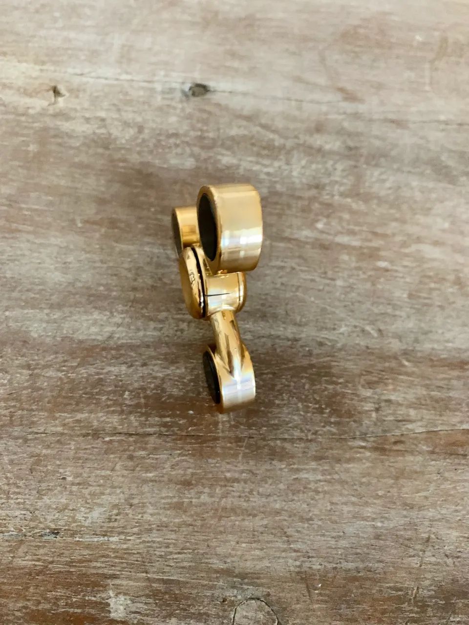 Fidget Spinner giratório- Dourado Importado - Metal e Preto - Foto 3