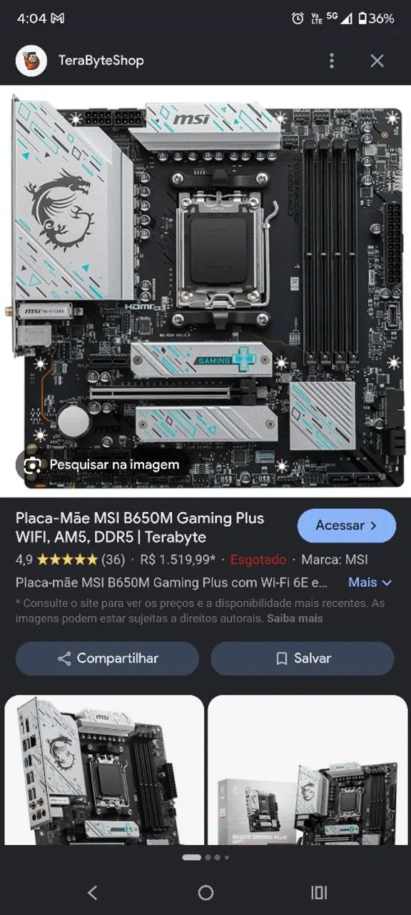 B650m gaming plus wifi nova nunca usada - Foto 3