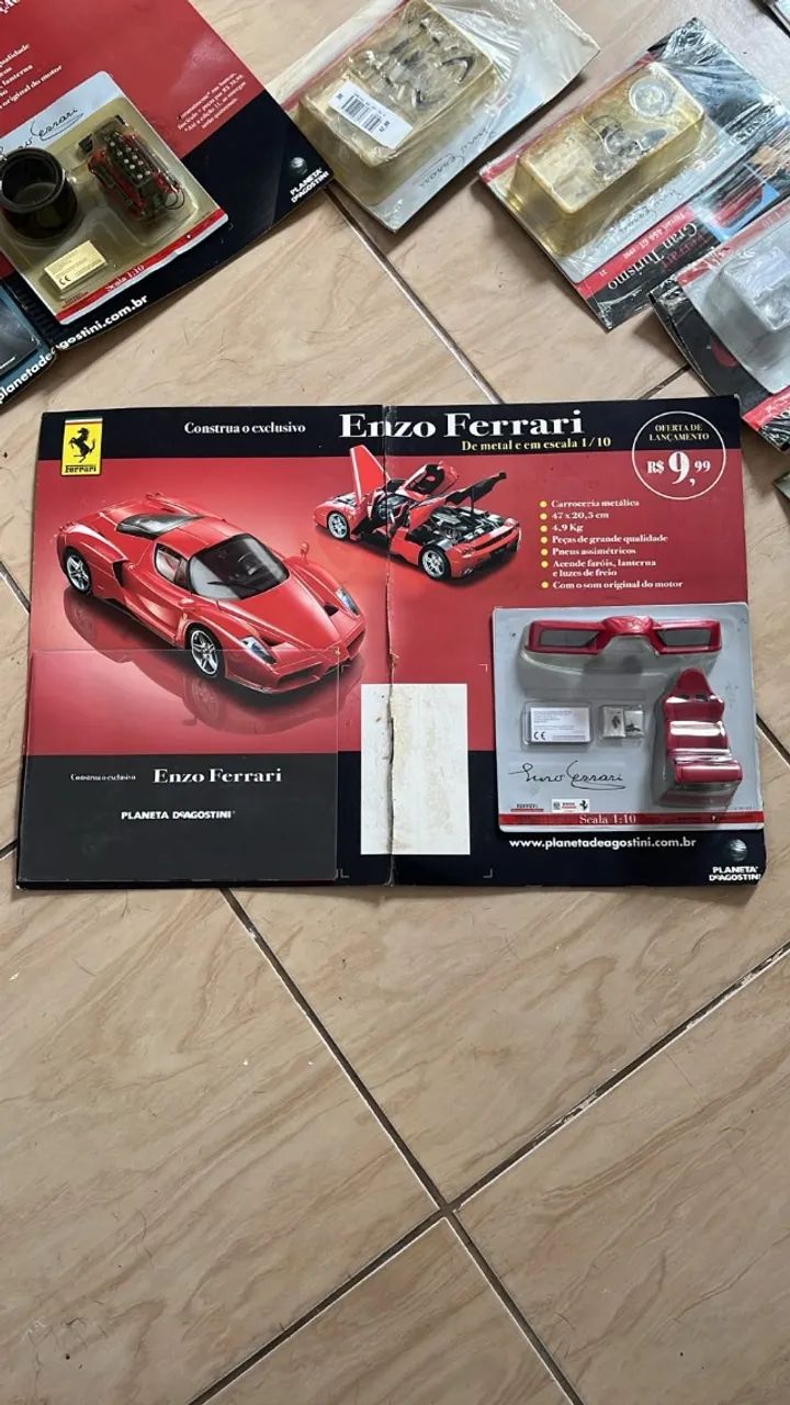 Peças Enzo Ferrari 1/10 - Planeta Deagostini - Hobbies e coleções