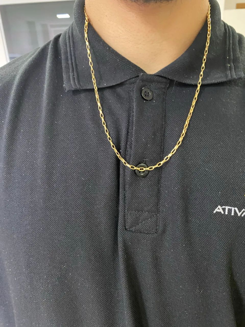 Corrente maciça no ouro 18k 12.75 g - Foto 4