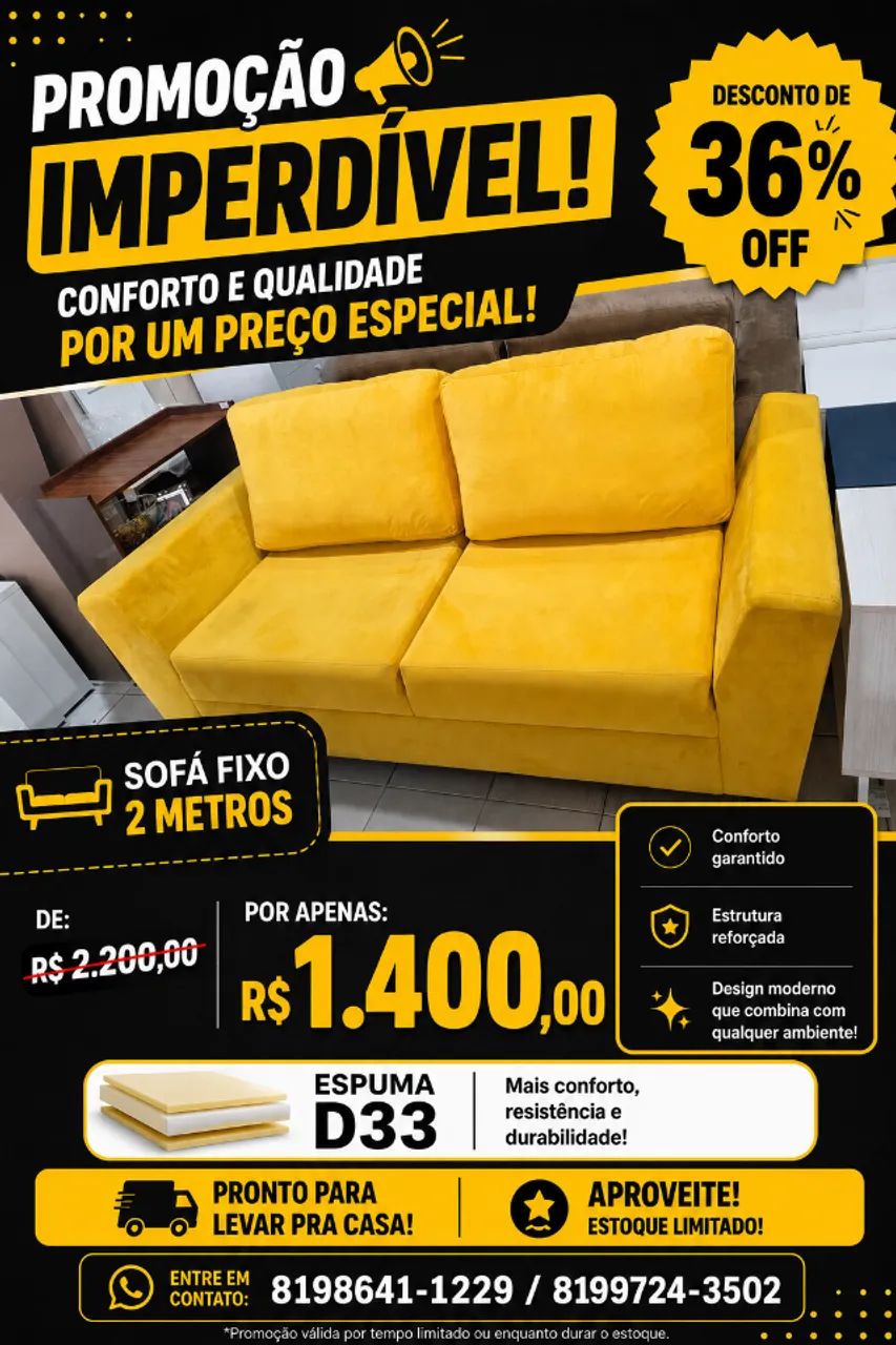 Sofás com preços exclusivos *Peças a pronta entrega* - Foto 4