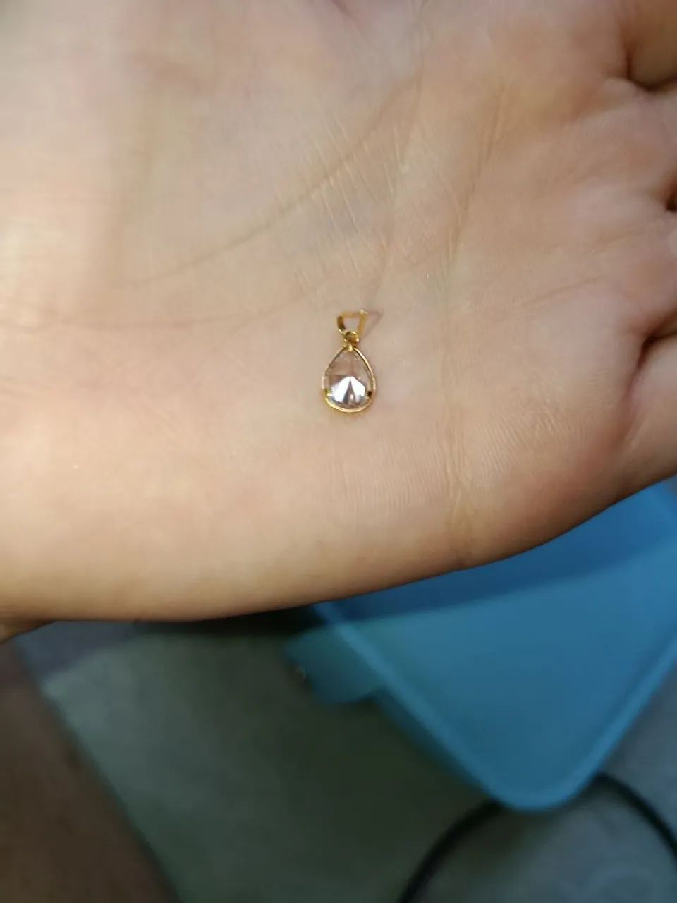 Pingente de Ouro gota - Foto 2