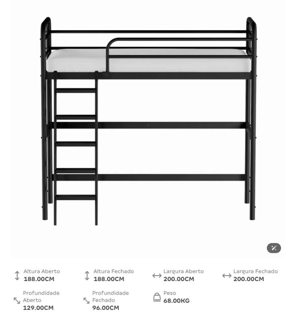 Cama sistema quarto integrado NEW LINK TOK&STOK - Foto 2