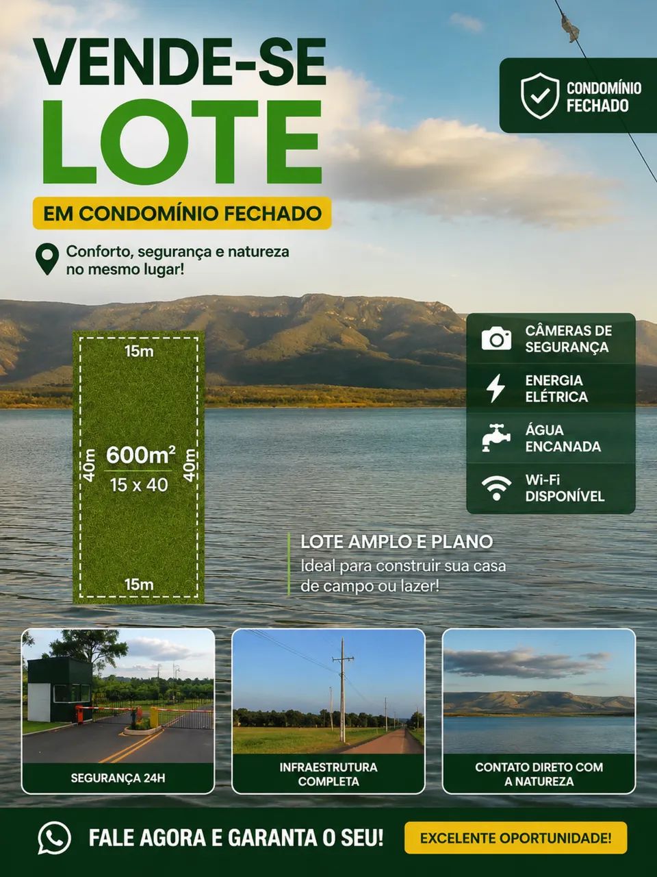 Lote na barragem do Parana 