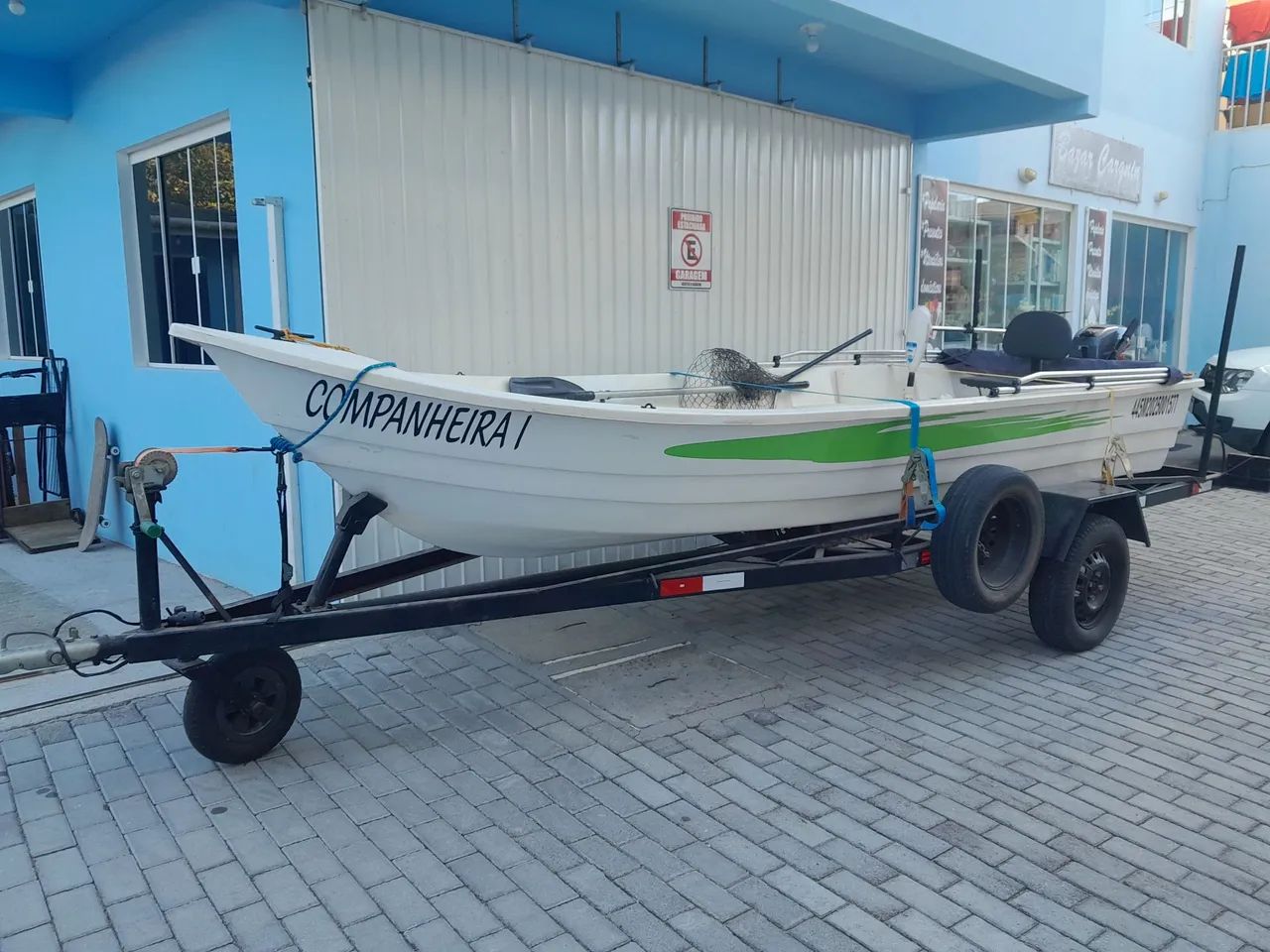 Lancha de Fibra com Yamaha 15HP - Foto 5