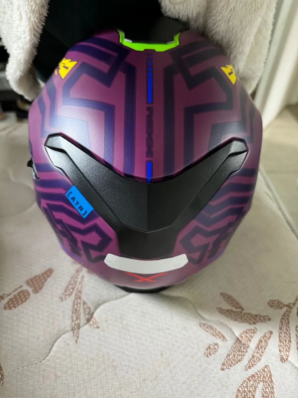 CAPACETE NEXX SX100 ENIGMA AUBERGINE - ROXO FOSCO (C/ VISEIRA