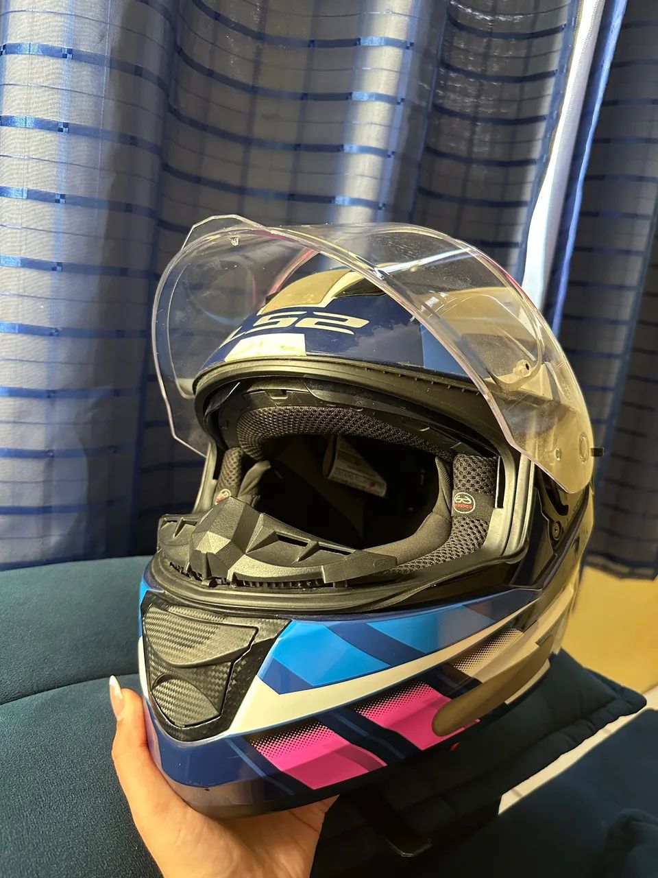 Vendo ls2 feminino com óculos interno 
