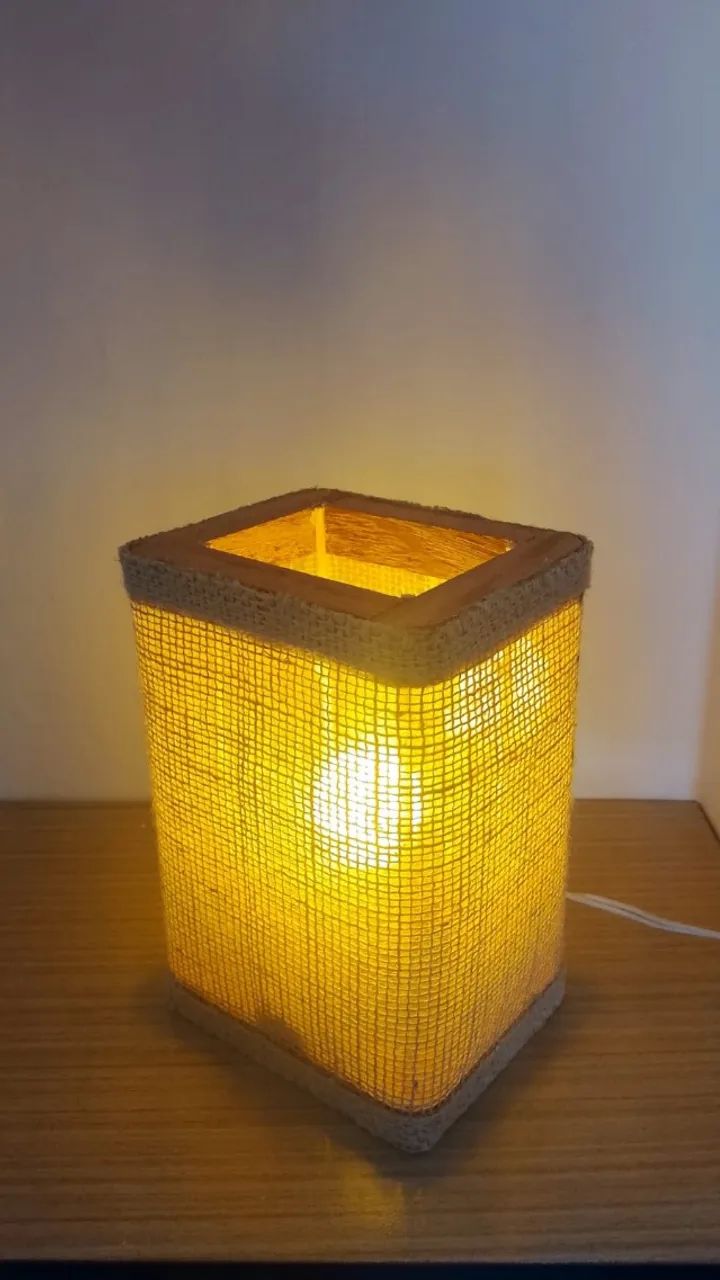 Luminária de mesa, luminária artesanal - Foto 5