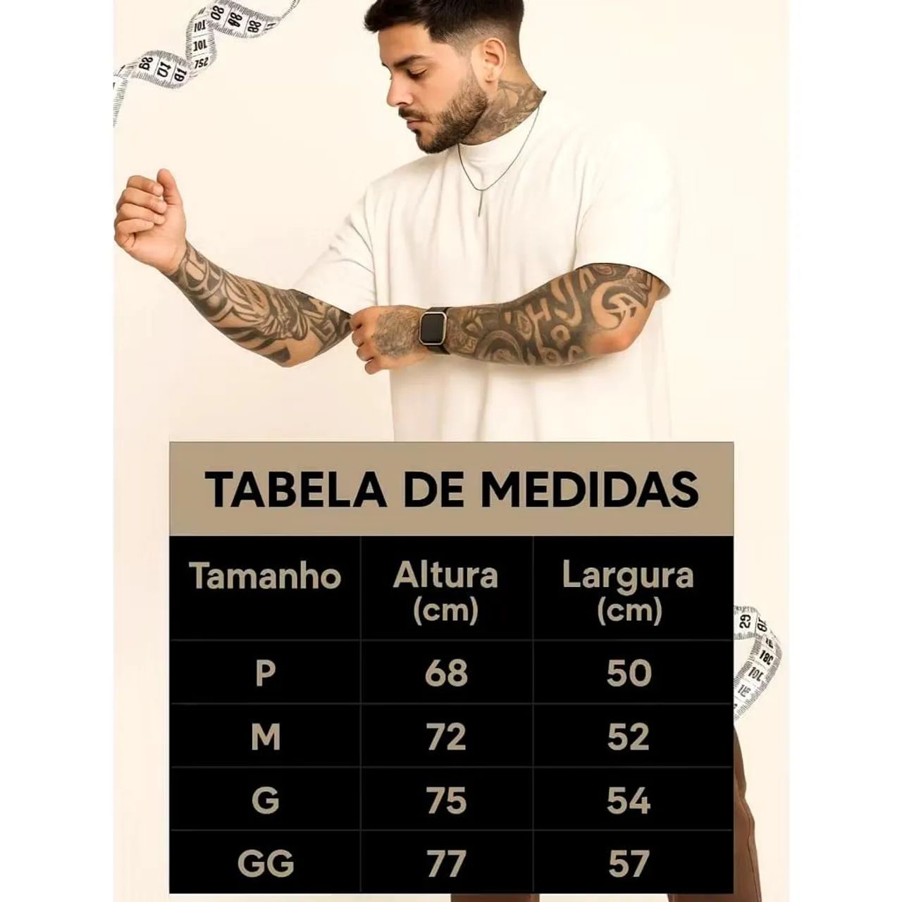 Camisa masculina tamanho G 100% Algodão  - Foto 4