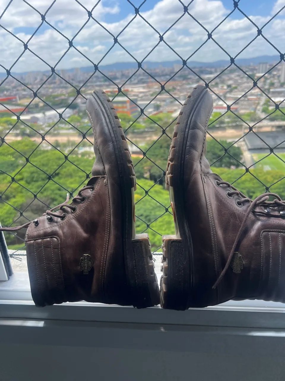 Bota marrom da Harley Davidson !! - Foto 4