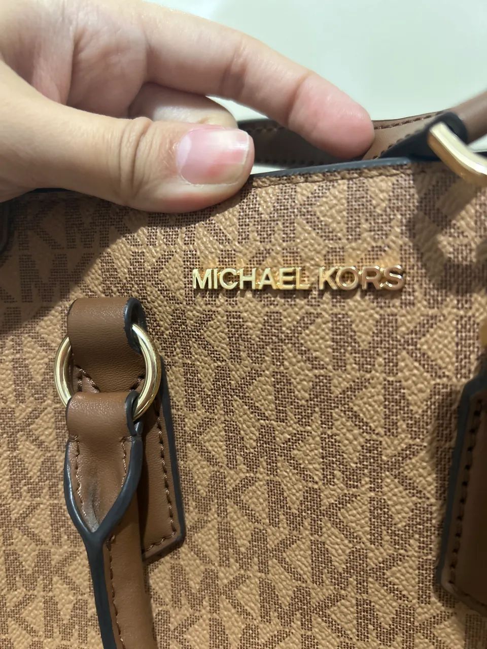 Bolsa Michael Kors marrom pequena Original - Foto 2