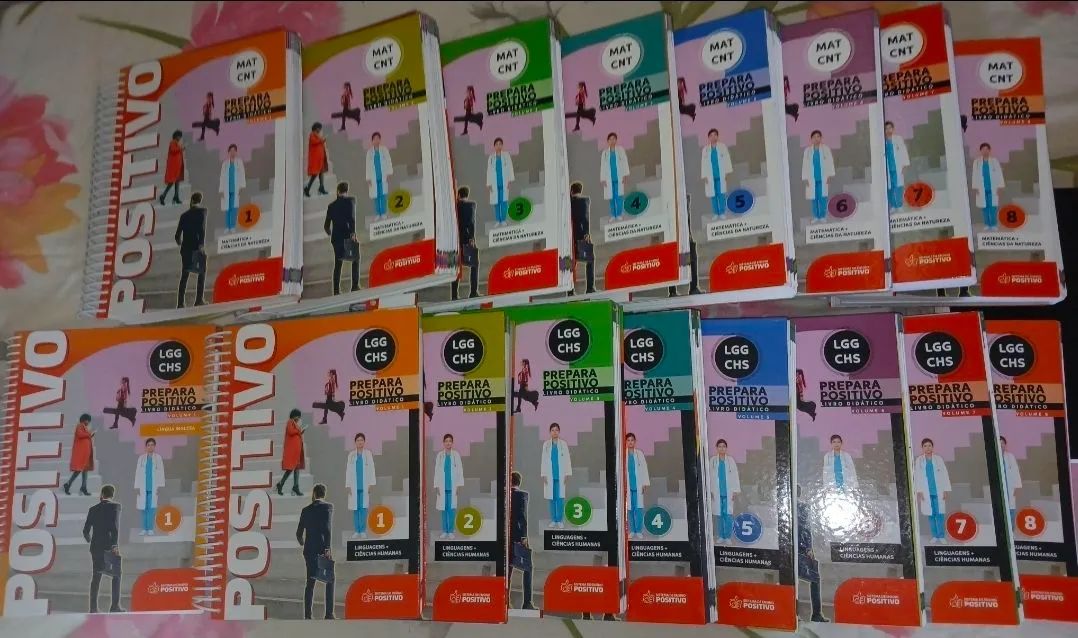 Pré Vestibular ENEM - Kit com 17 apostilas Prepara Positivo (Conteúdo e Exercícios)