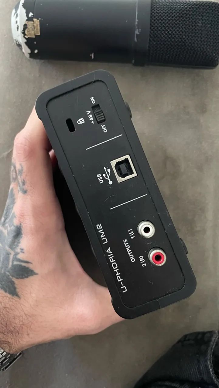Microfone + interface de áudio  - Foto 3