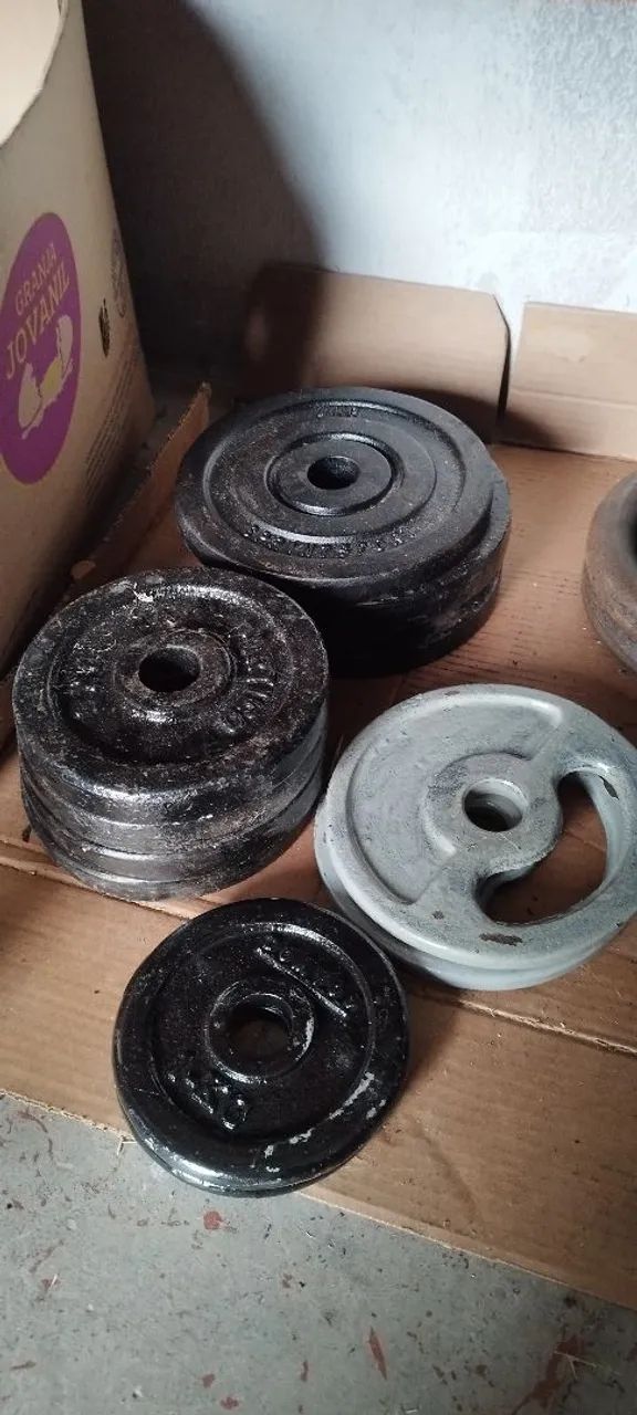 Anilhas peso musculação  - Foto 3