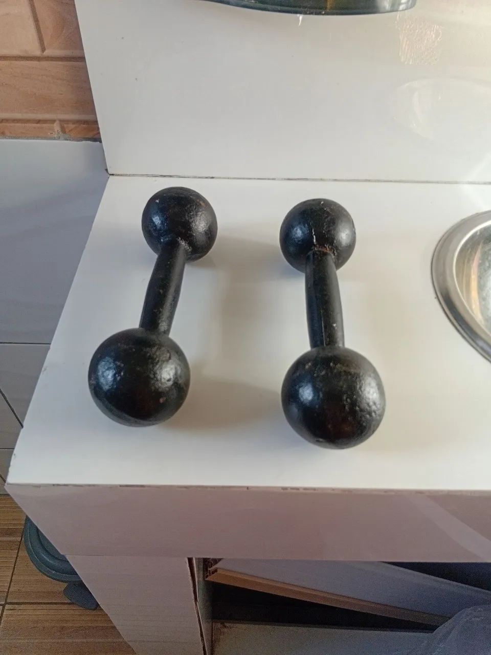 Halteres de três  quilos 