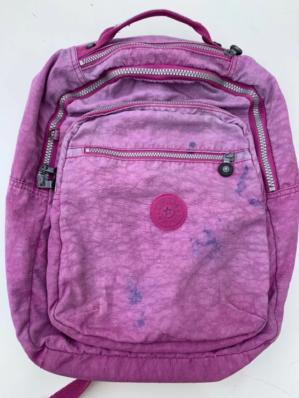 mochila estudantil kipling original usada