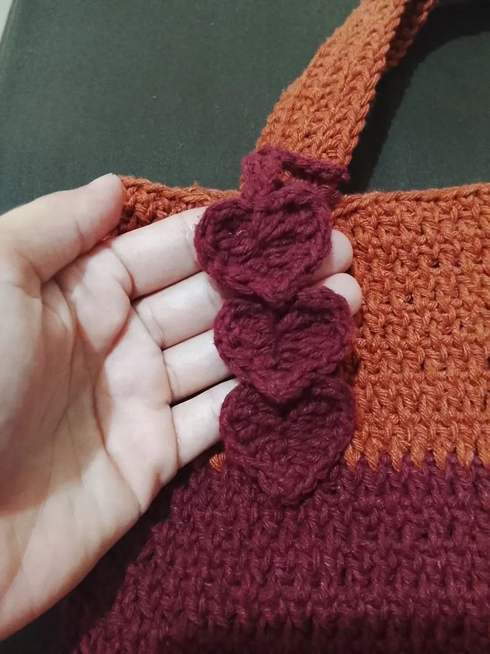 Bolsa simples de crochê  - Foto 4