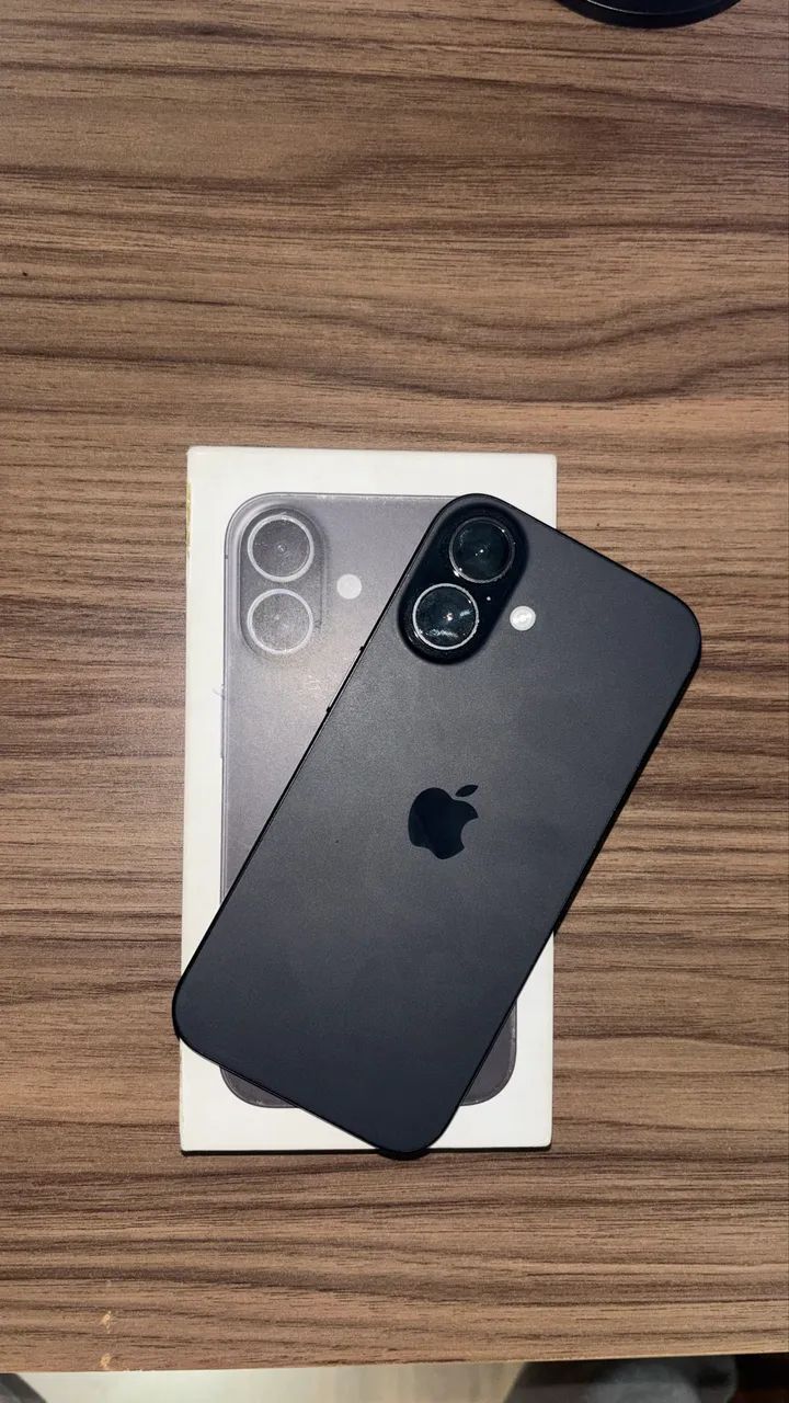 IPHONE 16 PRETO - 128GB - GARANTIA APPLE