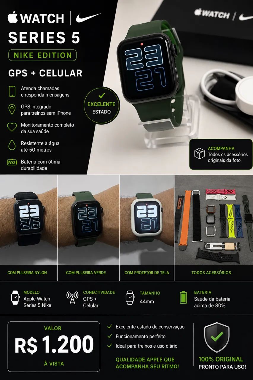 Apple Watch Series 5 celularer e gps