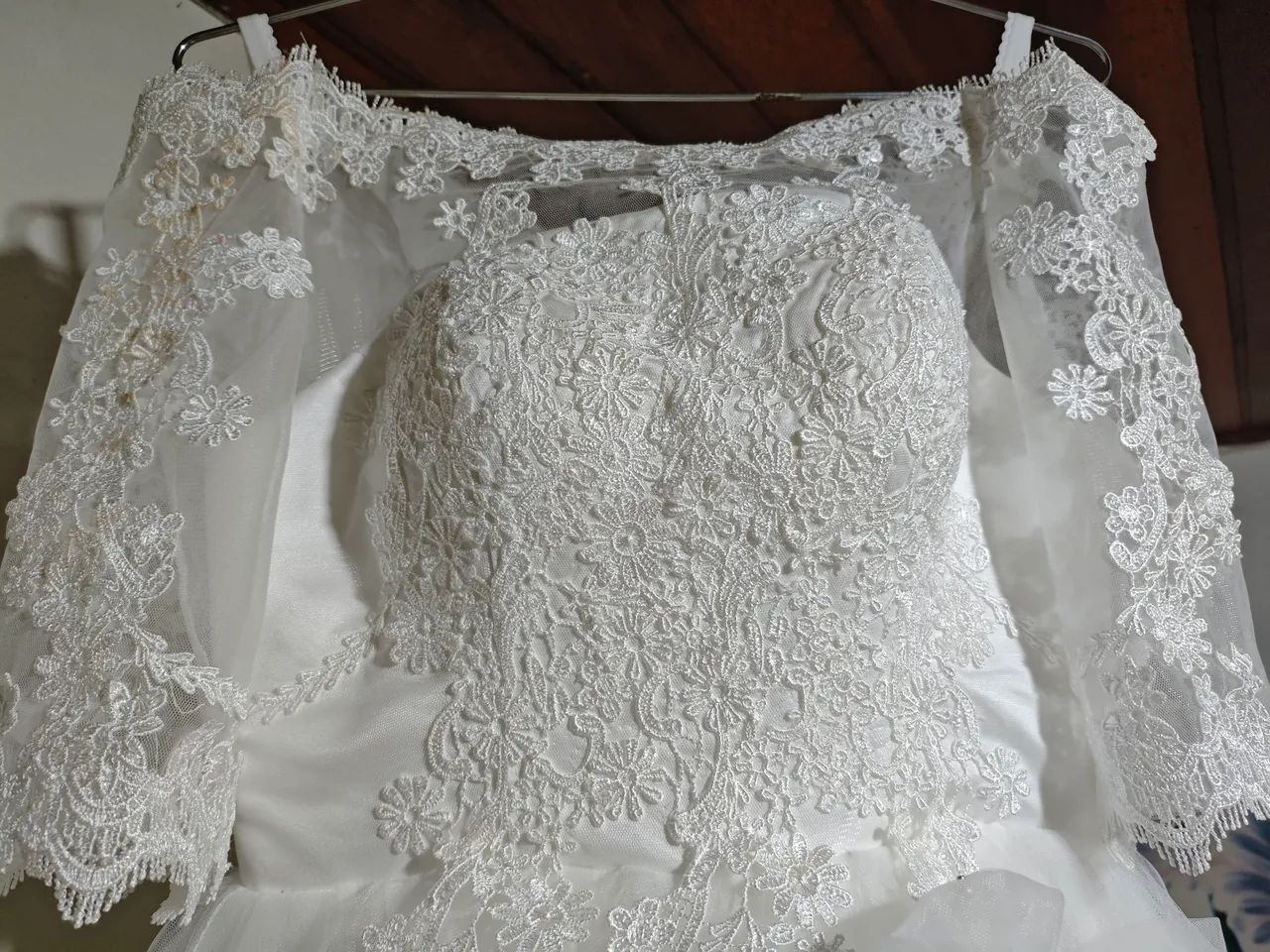 Vestido de Noiva Importado Tamanho 38 | Perfeito Estado | Oportunidade - Foto 5