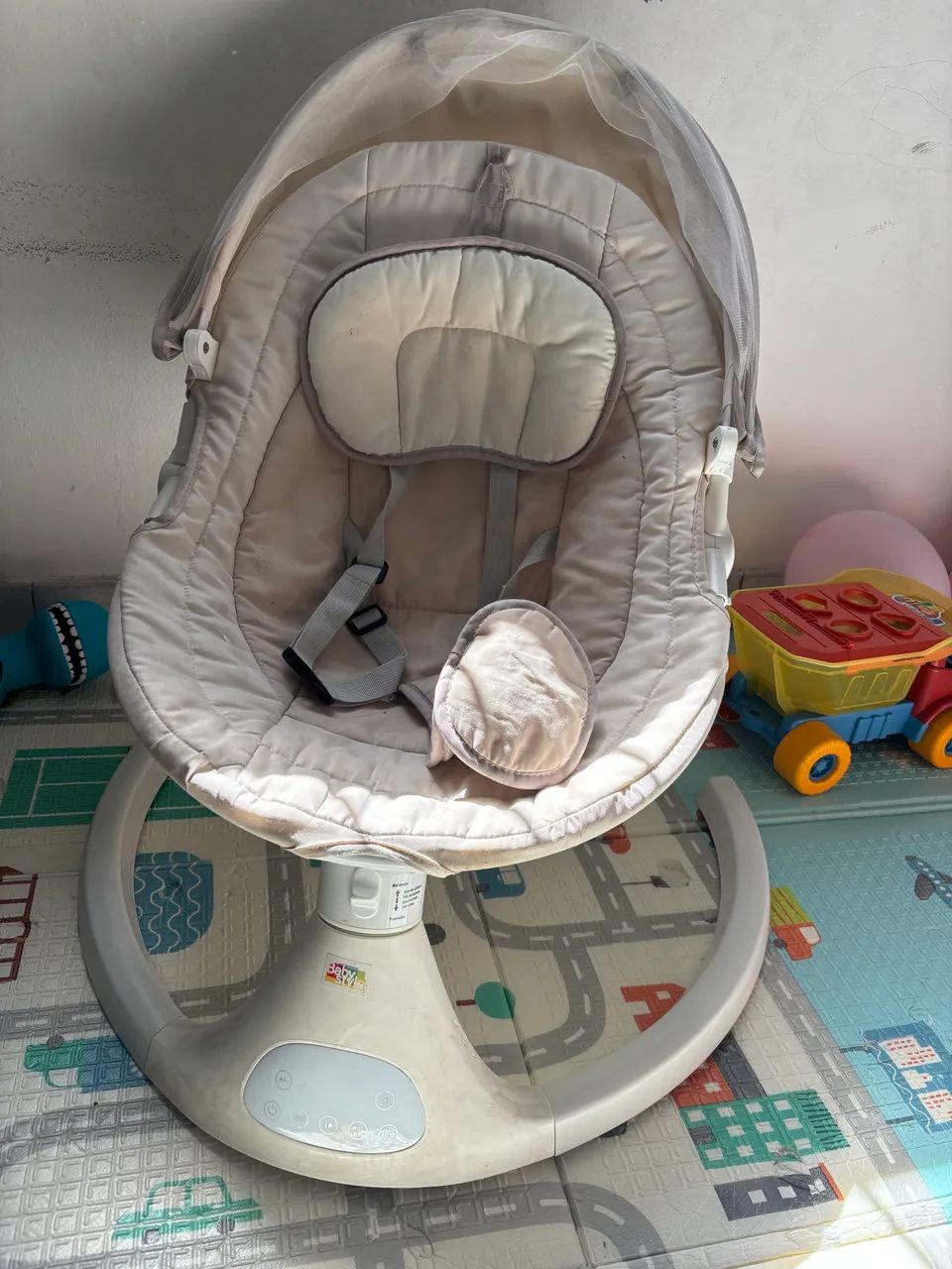 Baby Style Cadeirinha De Balanço Automática 70x65cm Branca - Foto 2