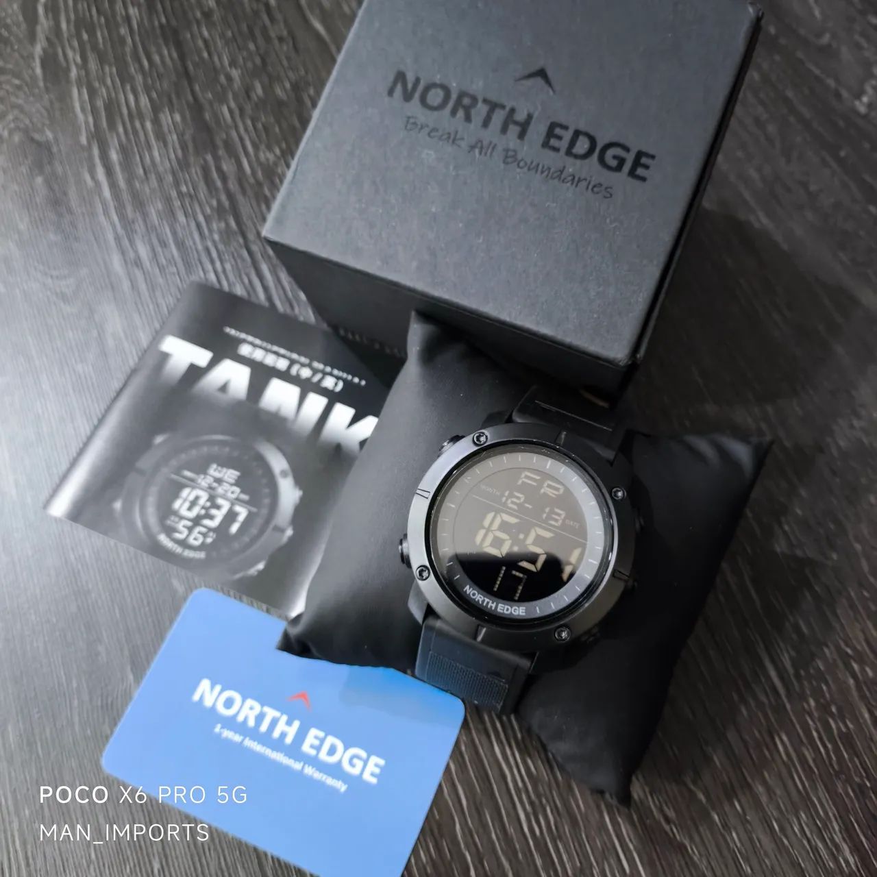 NORTH EDGE TANK - Relógio Digital Led, Multifunções, 5ATM <br> - Foto 4
