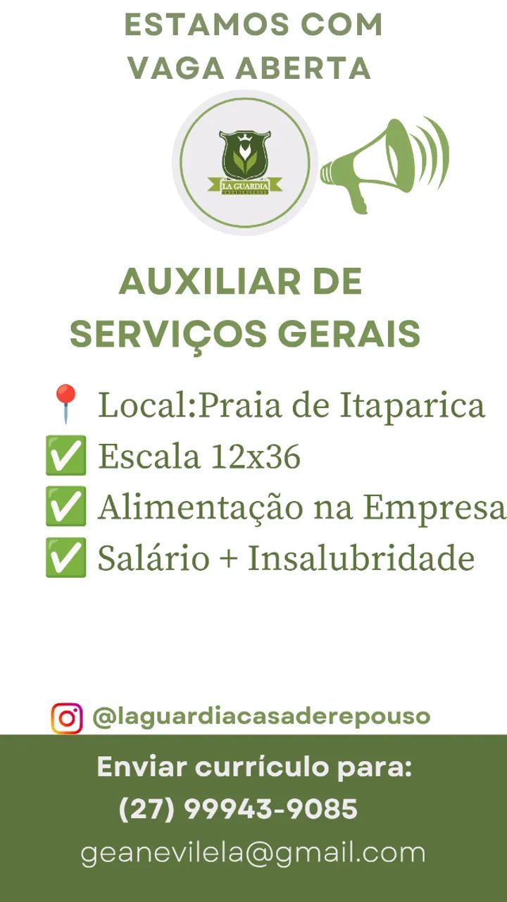 AUXILIAR DE SERVIÇOS GERAIS
