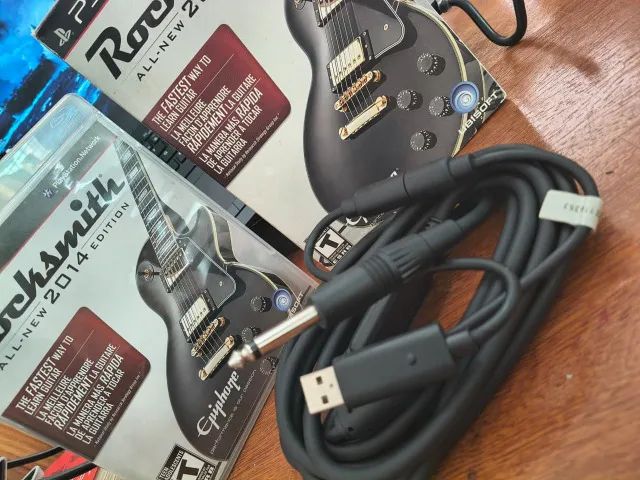 Cabo real tone + Jogo Rocksmith Ps3