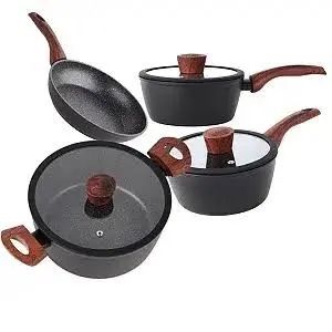 CJ DE PANELAS BRINOX  CERAMIC LIFE SIRIUS PRETA 4 PECAS 4814/102 - Foto 4