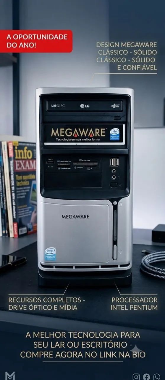 Computador Megawate em bom estado funcionando. - Foto 2