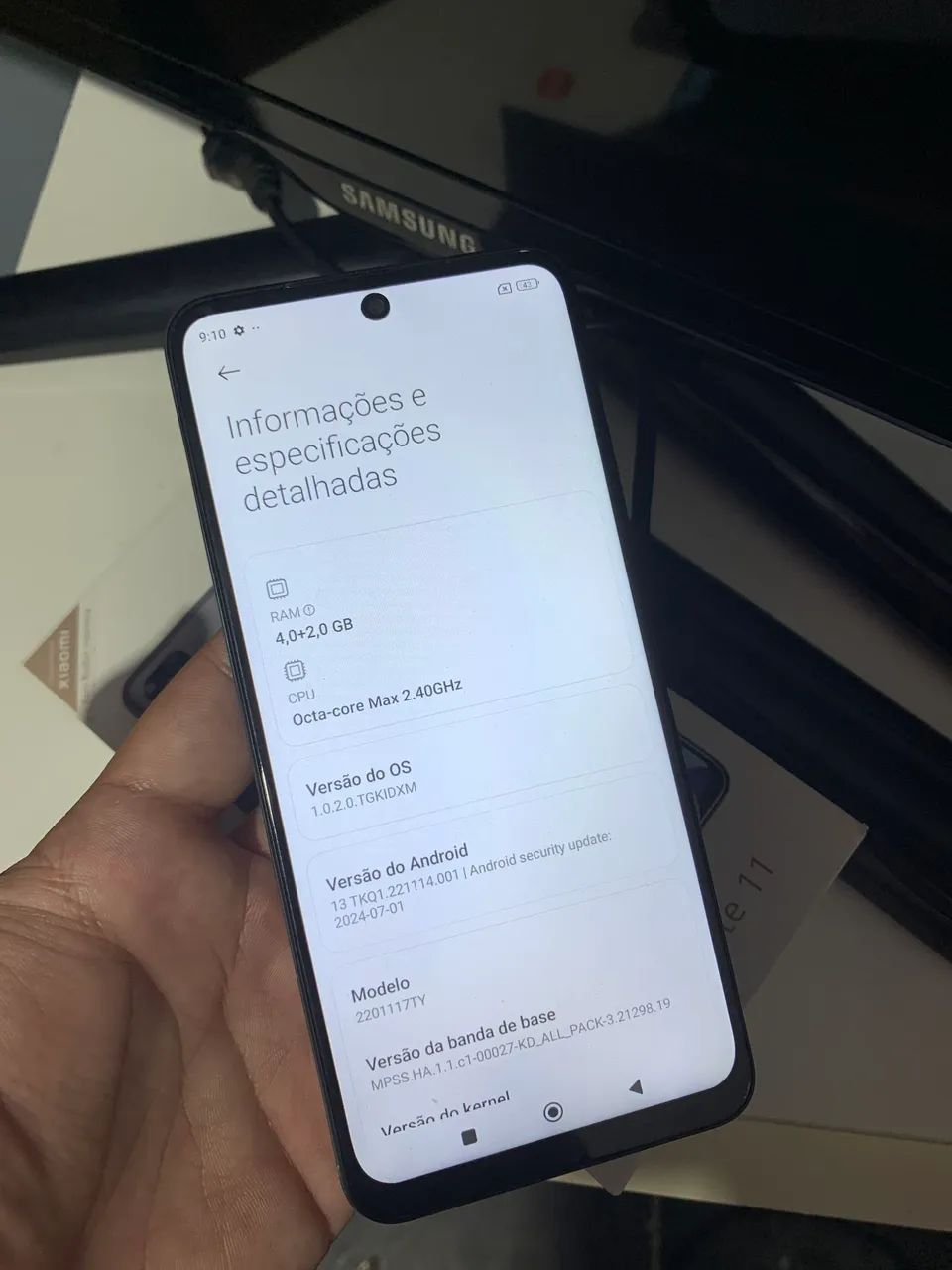 Redmi Note 11 Branco 128/6RAM - Foto 3