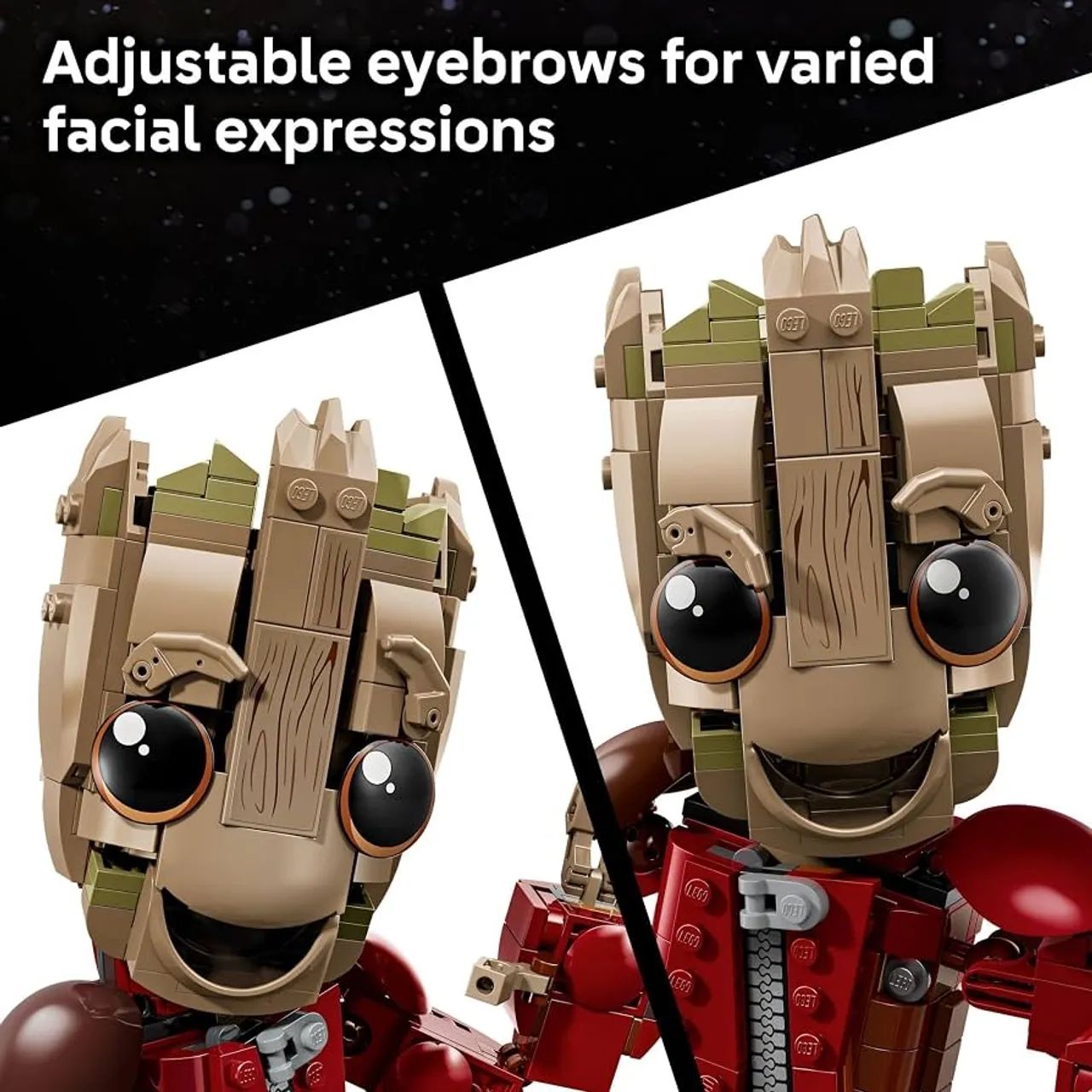 LEGO Groot de Macacão Ravager da Marvel, Brinquedo de Construção 76341 - Foto 3