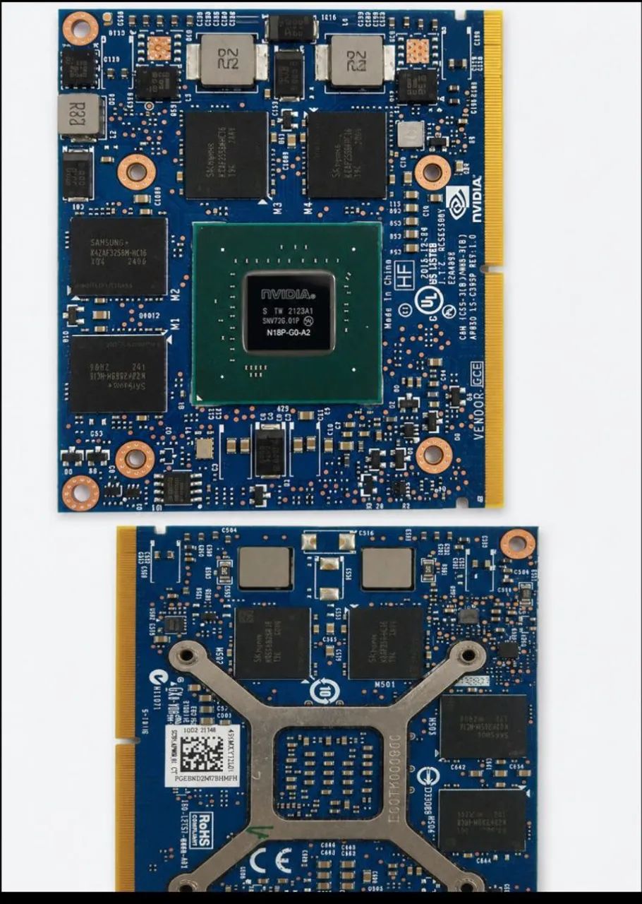 Placa de Vídeo NVIDIA MXM N18P-G0-A2 para Notebook/Workstation