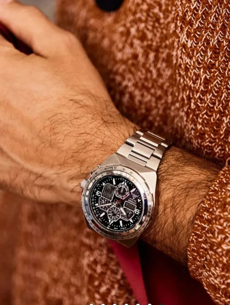 Relógio Citizen Promaster Skyhawk AT Eco-drive Prata JY8120-58E