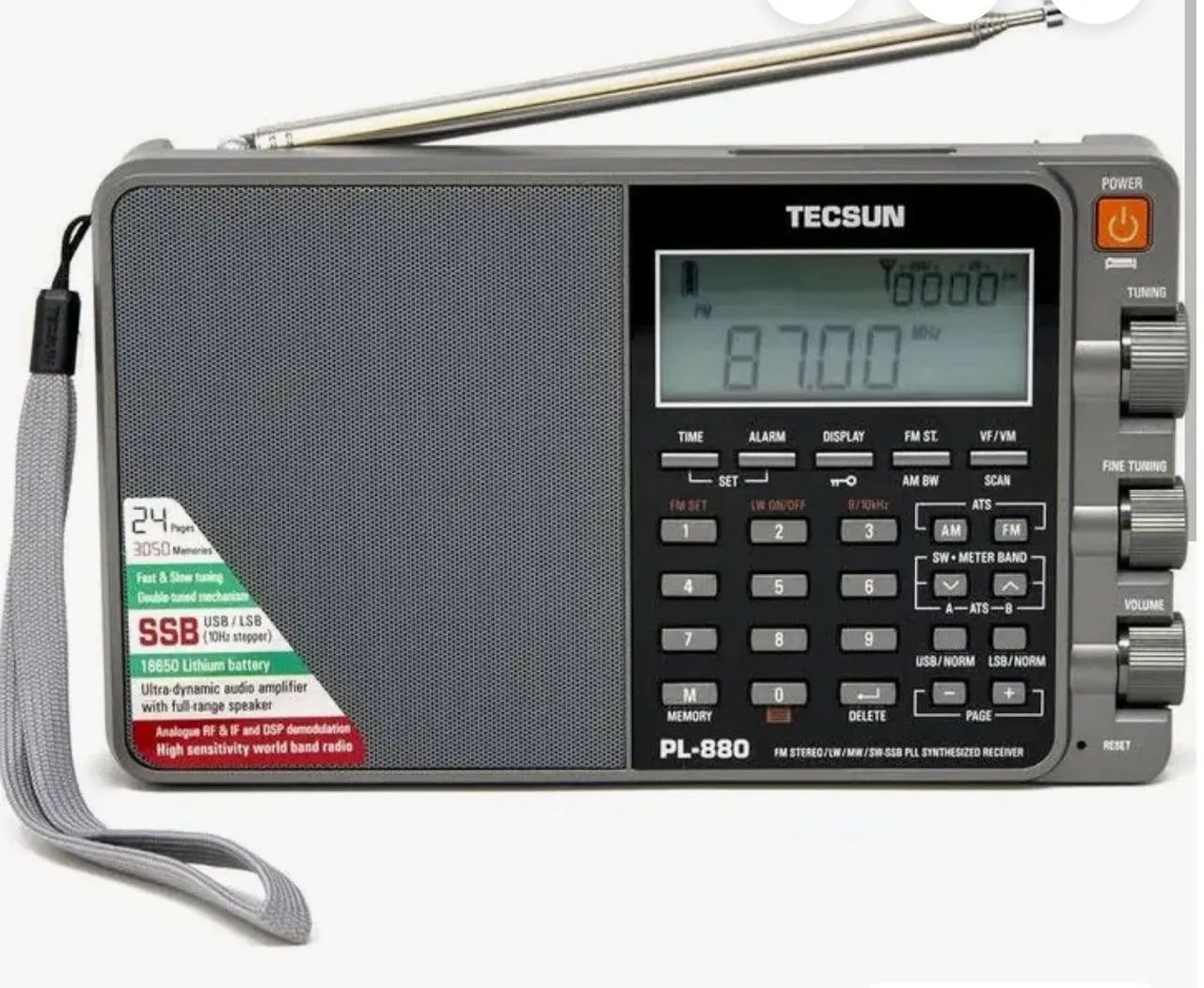 RADIO TECSUN PL880 BANDA CORRIDA  - Foto 2