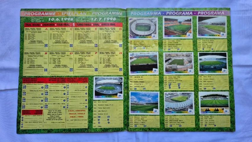 ÁLBUM DA COPA DO MUNDO FIFA FRANÇA 1998 - PANINI - VERSÃO NACIONAL