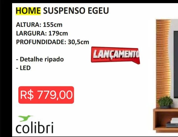 HOME SUSPENSO EGEU (LEIA A DESCRIÇÃO) - Foto 3