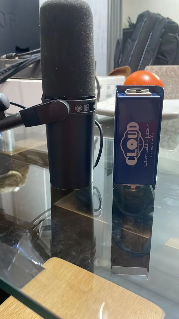 Microfone Shure SM7B + Cloudlifter CL-1