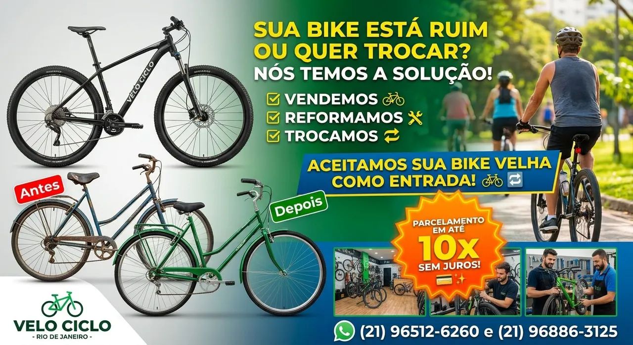 Ta com a bicicleta ou bike velha vem que temos a solução 