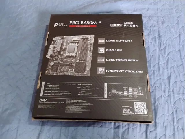 Placa Mãe MSI PRO B650M-P B650 AM5 DDR5 NOVA/LACRADA + NF - Foto 2