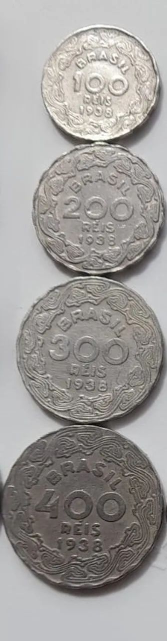 Lote 12 moedas de réis de 1938, 1940 e 1942 - Foto 2