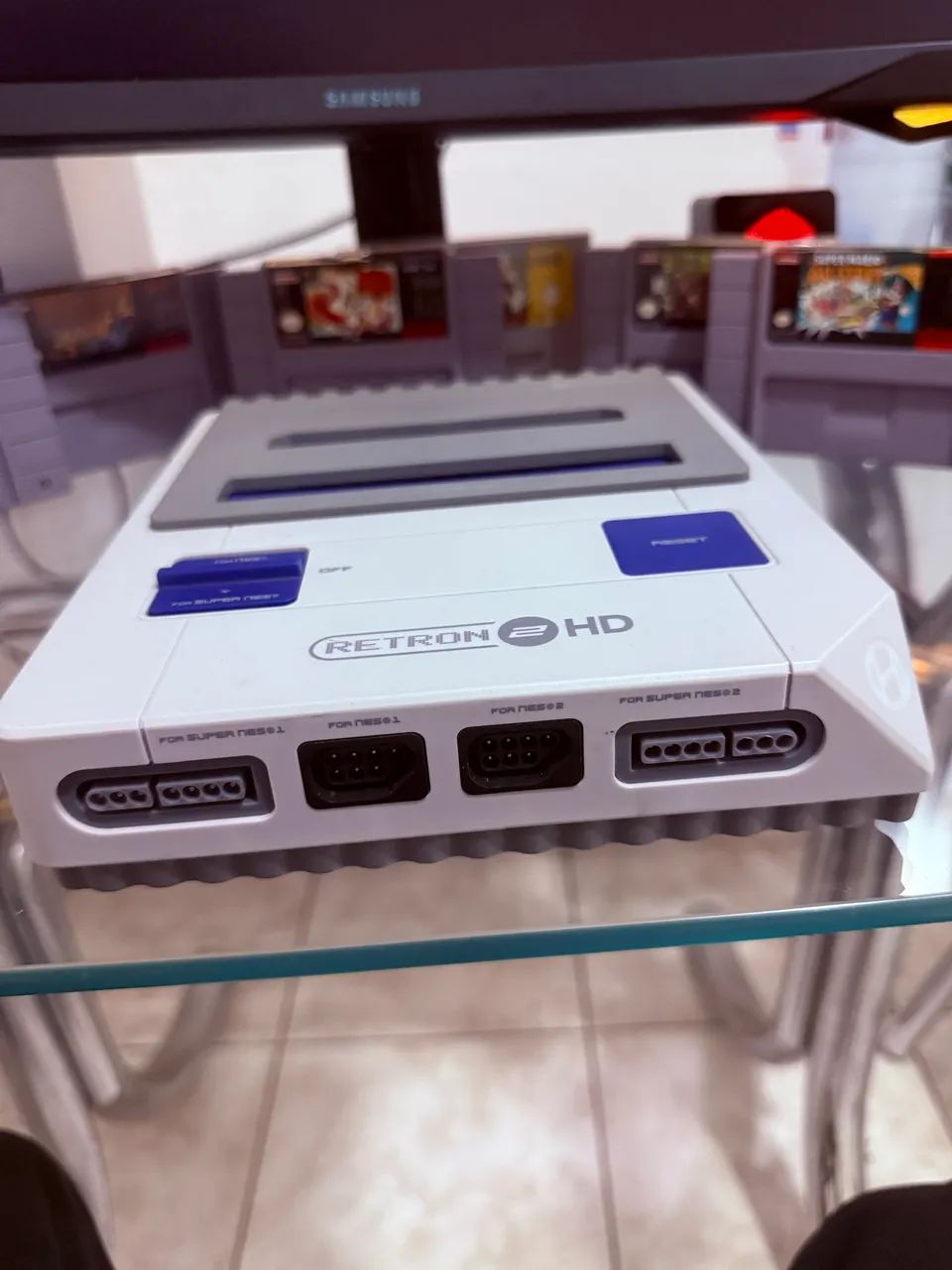 Super Nintendo retrô 2 em 1 